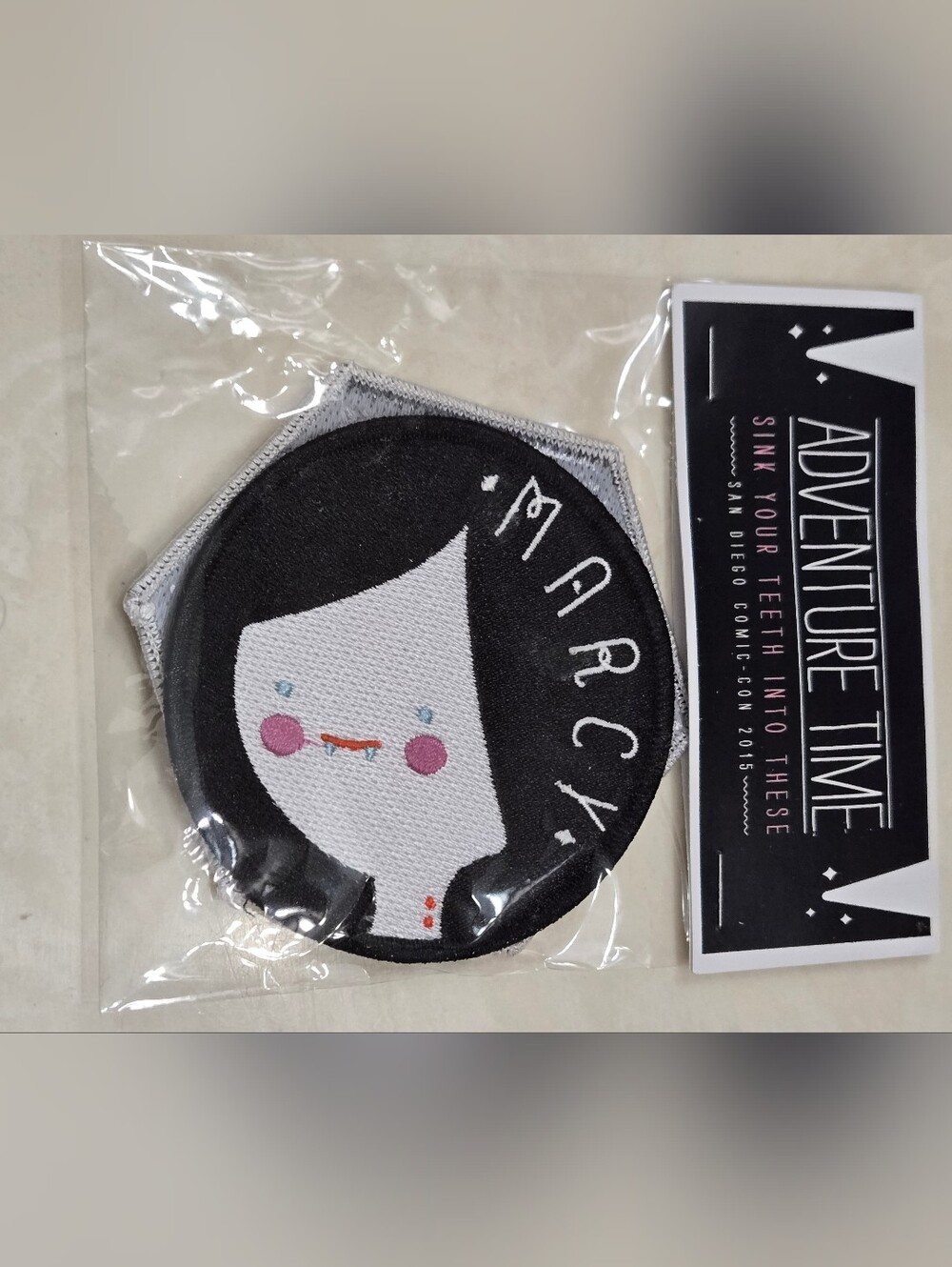 Adventure Time Marceline Patches (2) Cartoon Network Sealed -Schwarple SDCC 2015
